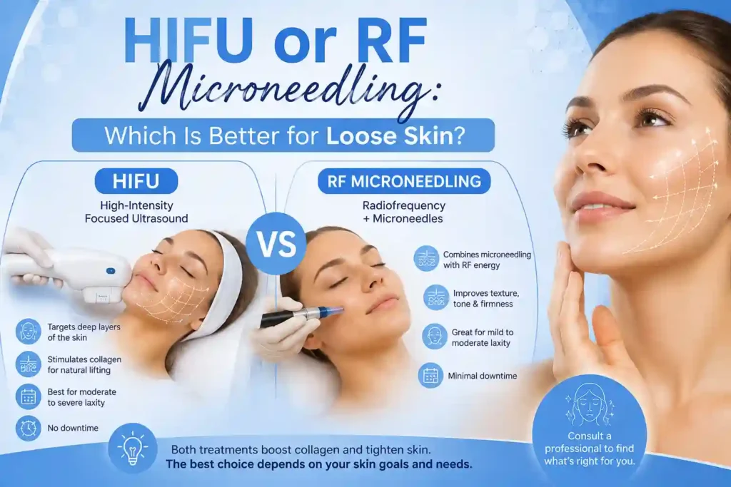 Lost the Weight but Not the Loose Skin? What You Should Know 2 HIFU or RF Microneedling: Which Is Better for Loose Skin Rochdale?